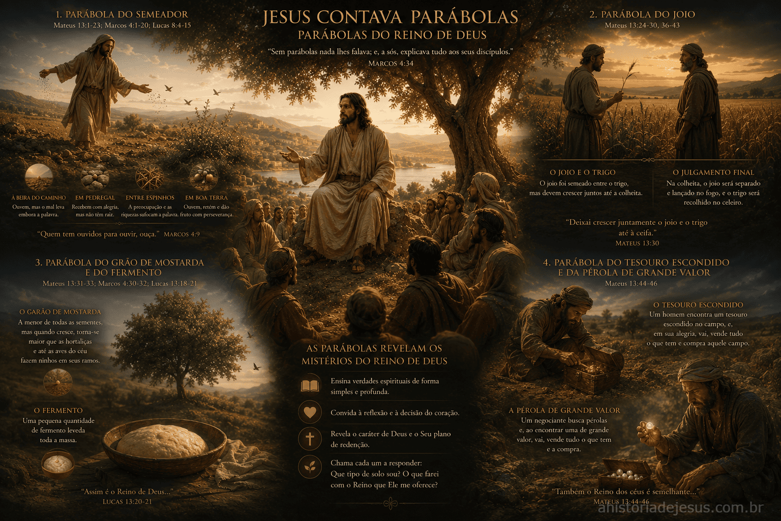 Jesus contando parábolas