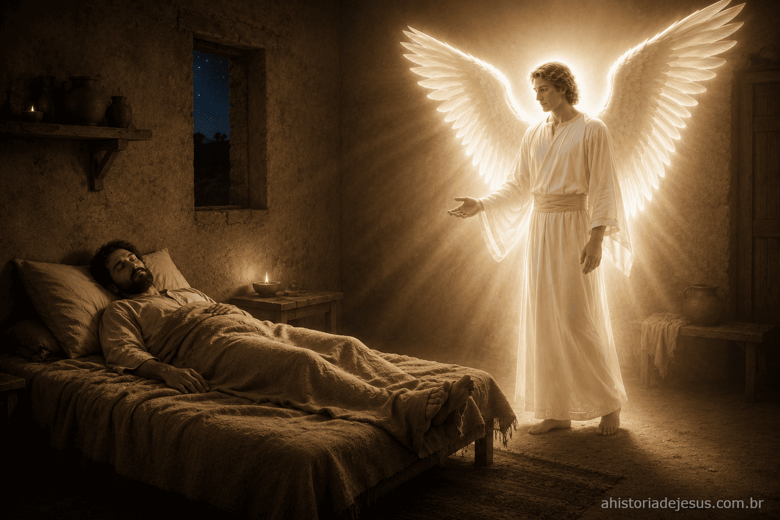 Anjo aparece a José em sonho
