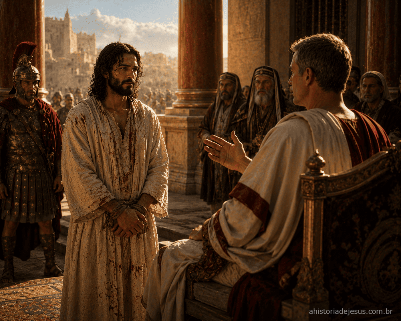 Jesus diante de Pôncio Pilatos