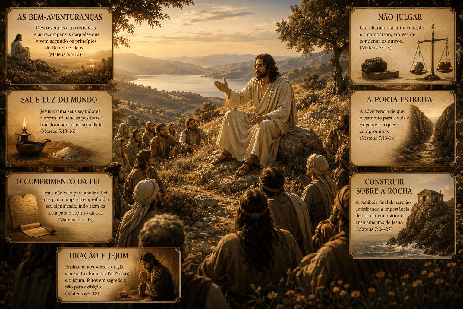 Jesus contando parábolas